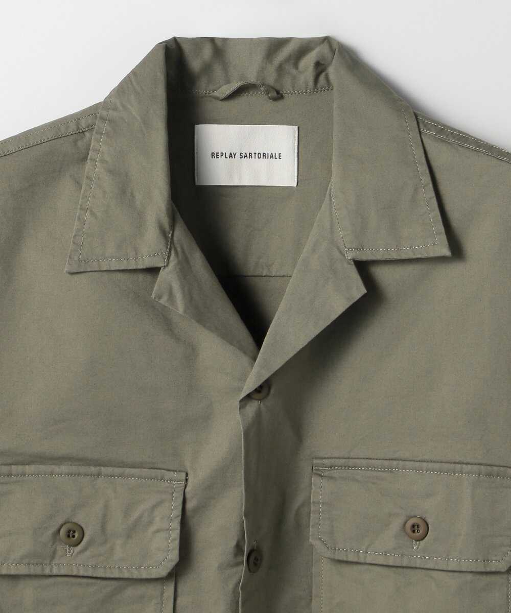 ストレッチコットン ツイルボーリングシャツ