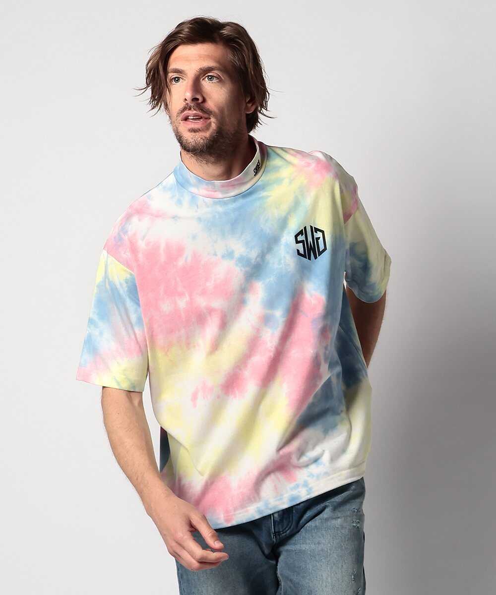 タイダイ モックネックTシャツ