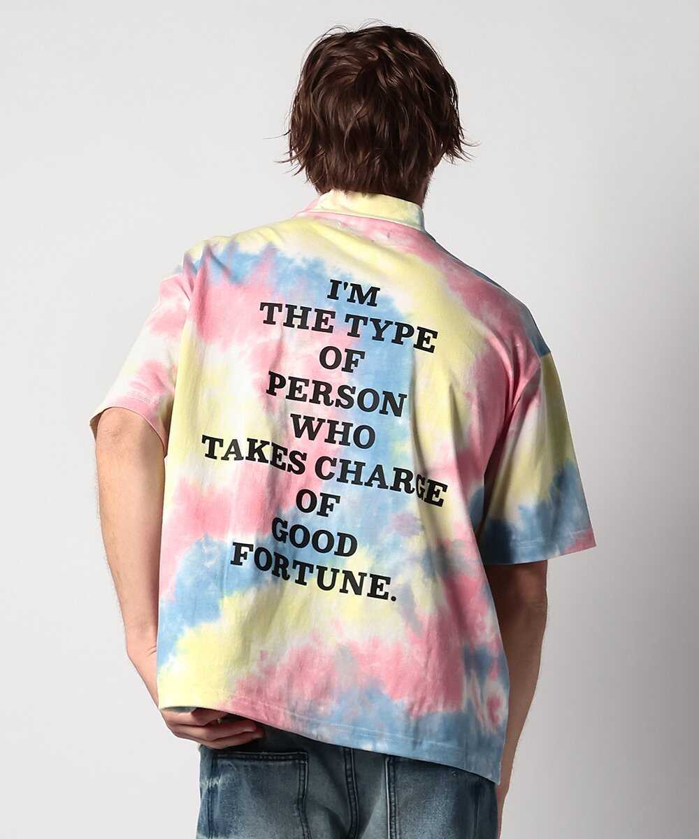 タイダイ モックネックTシャツ