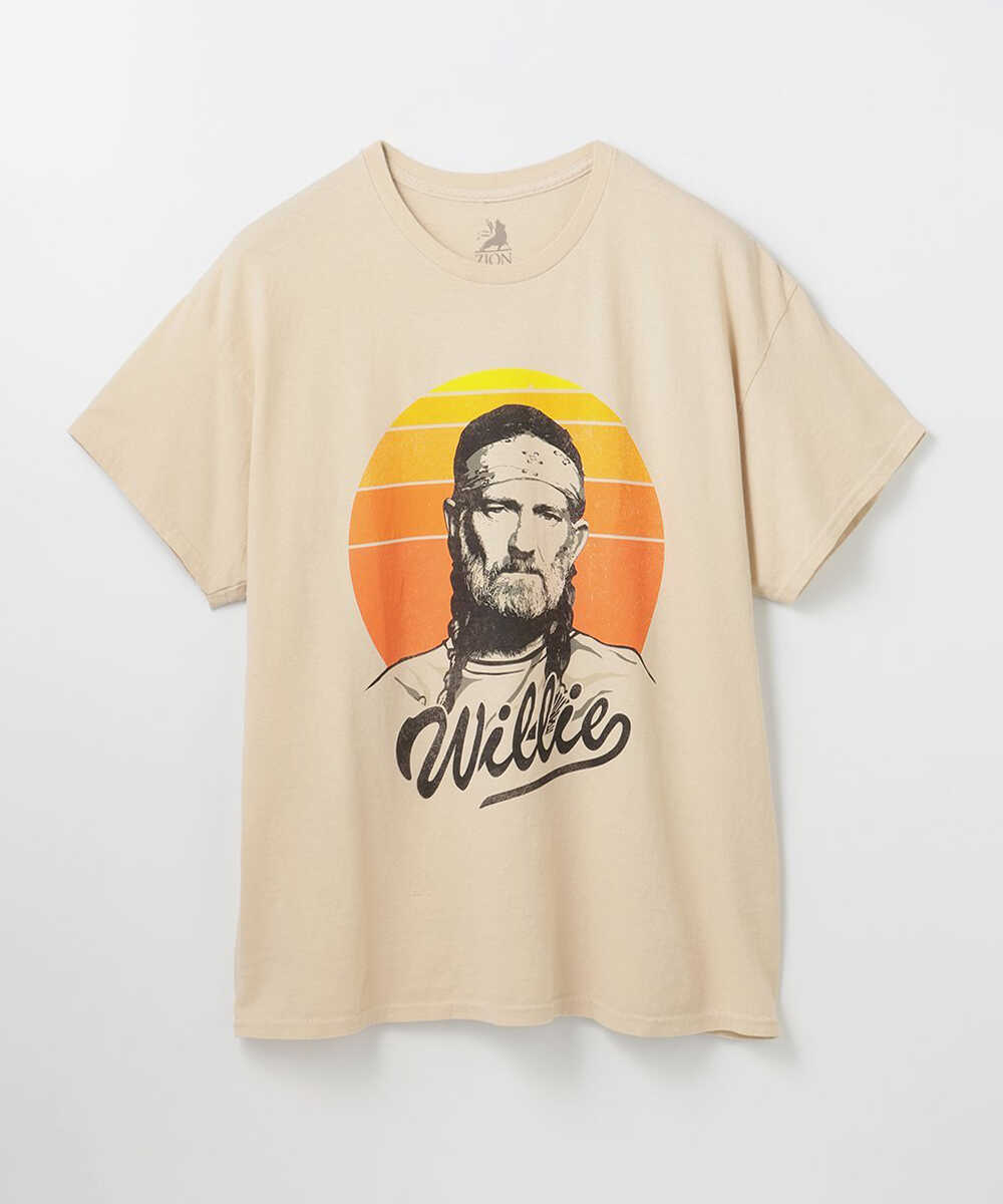 ウイリーネルソン柄 ミュージシャンTシャツ