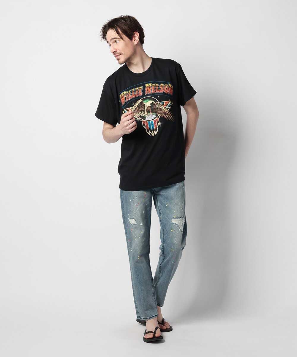 ウイリーネルソン柄 ミュージシャンTシャツ