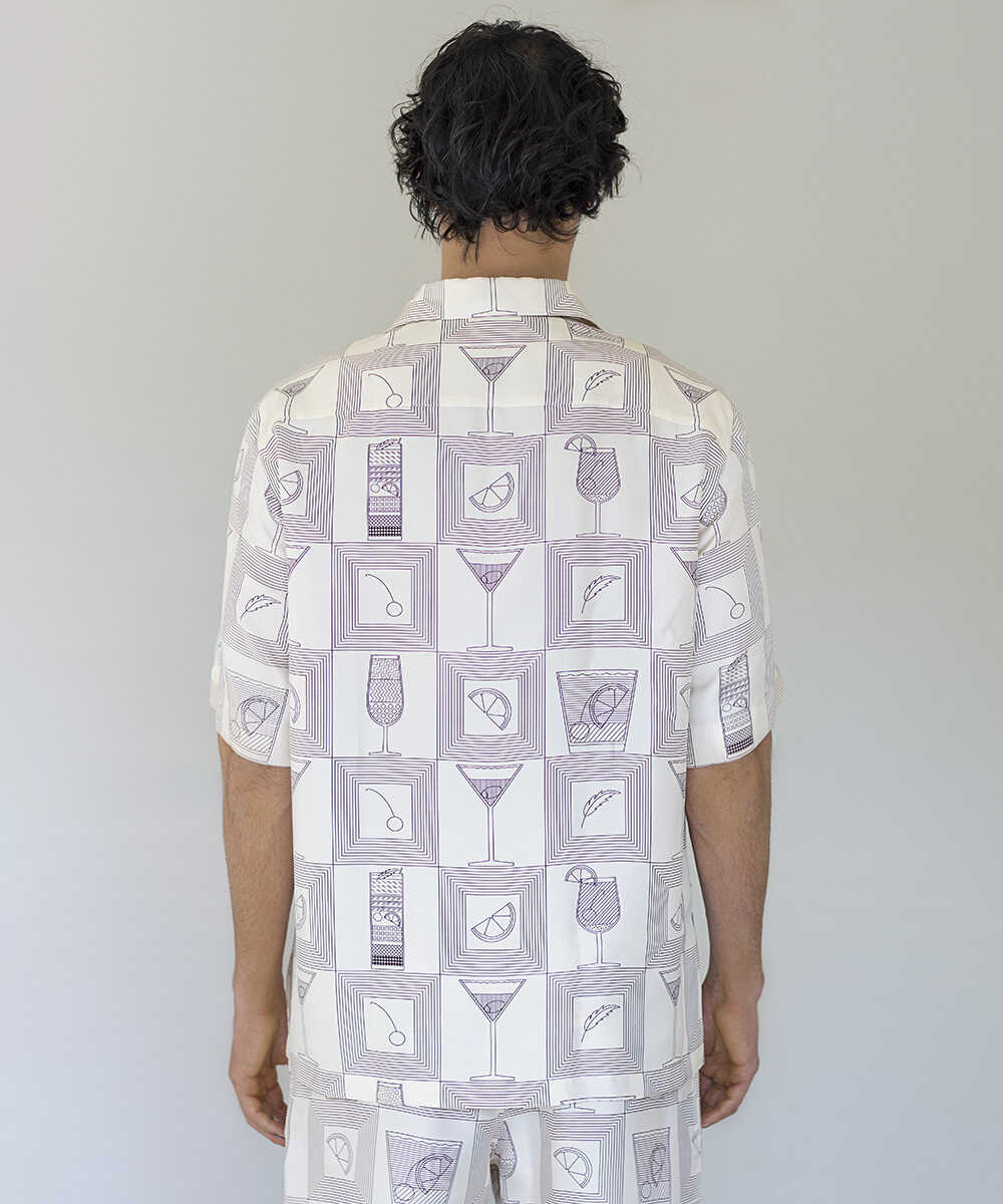【先行販売】オープンカラー リゾート柄シャツ フェデリコ・シャツ
