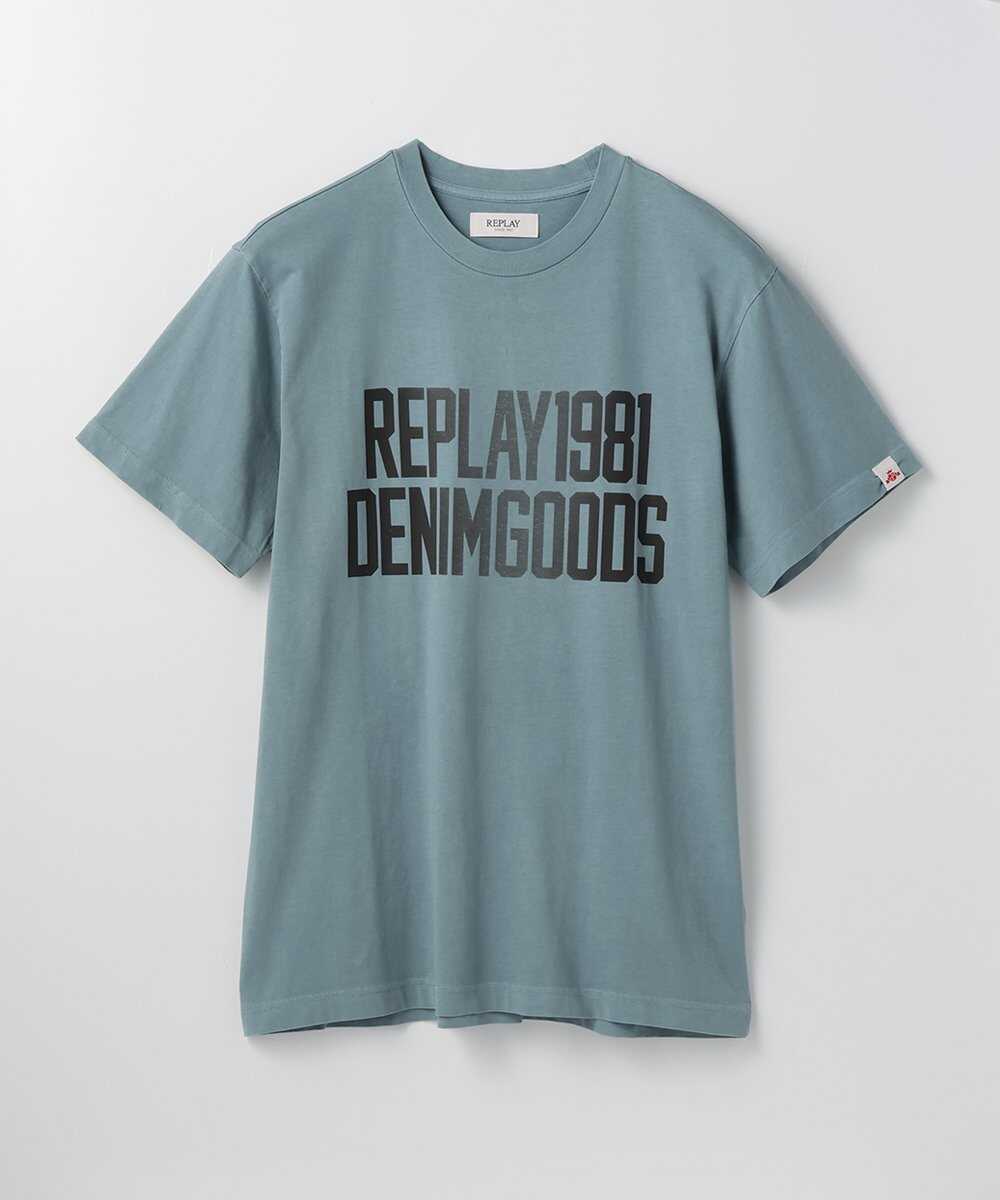 ガーメントダイ コットンジャージー プリントTシャツ
