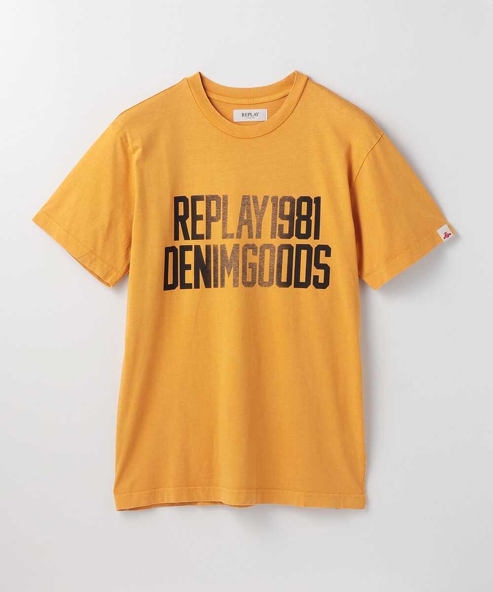 ガーメントダイ コットンジャージー プリントTシャツ