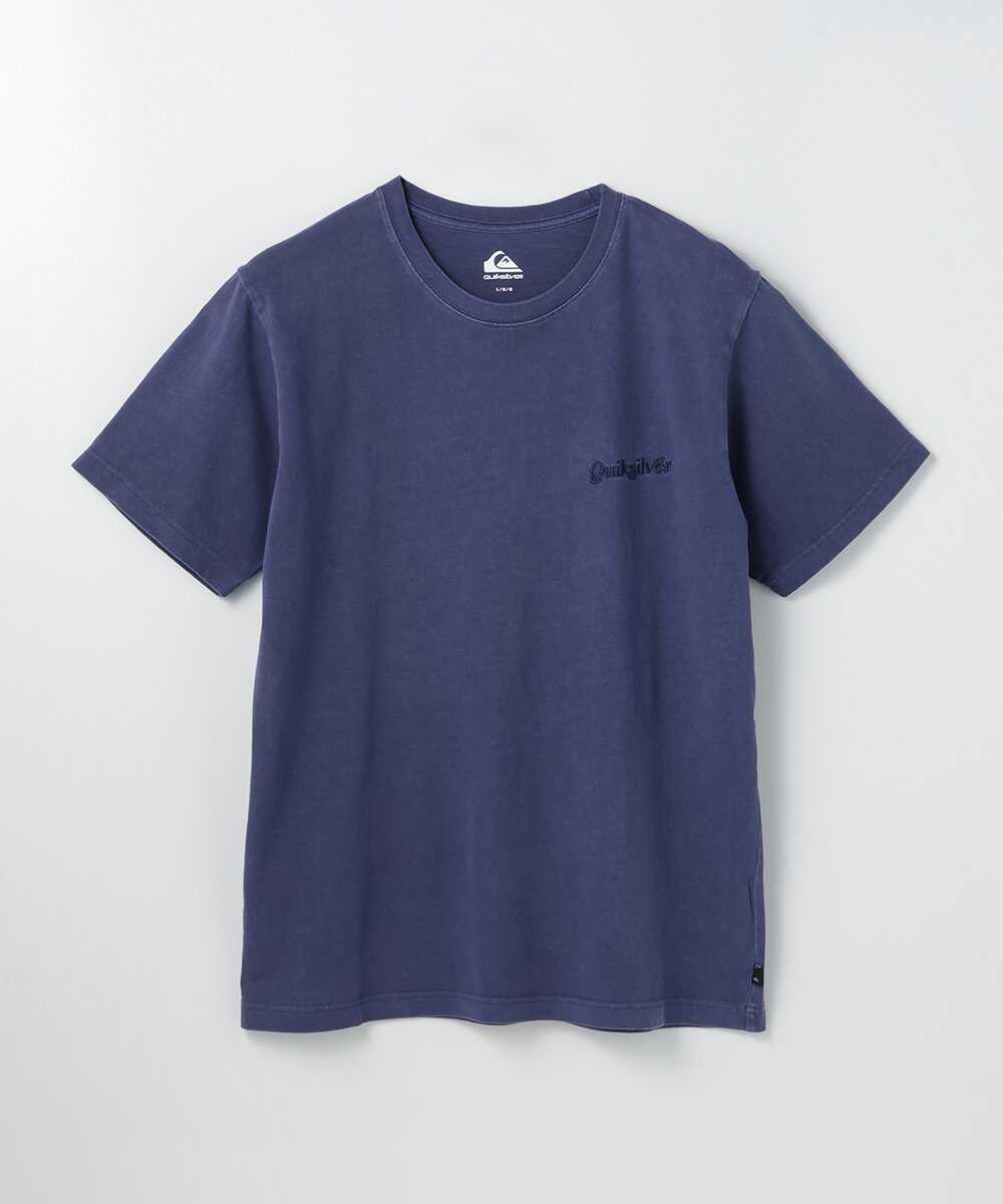 USコットン天竺素材 ロゴ刺繍Tシャツ