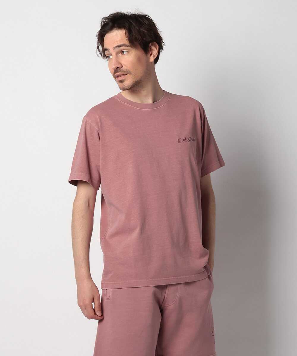 USコットン天竺素材 ロゴ刺繍Tシャツ