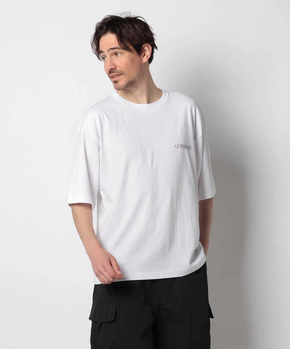 USコットン天竺素材 バックプリントTシャツ