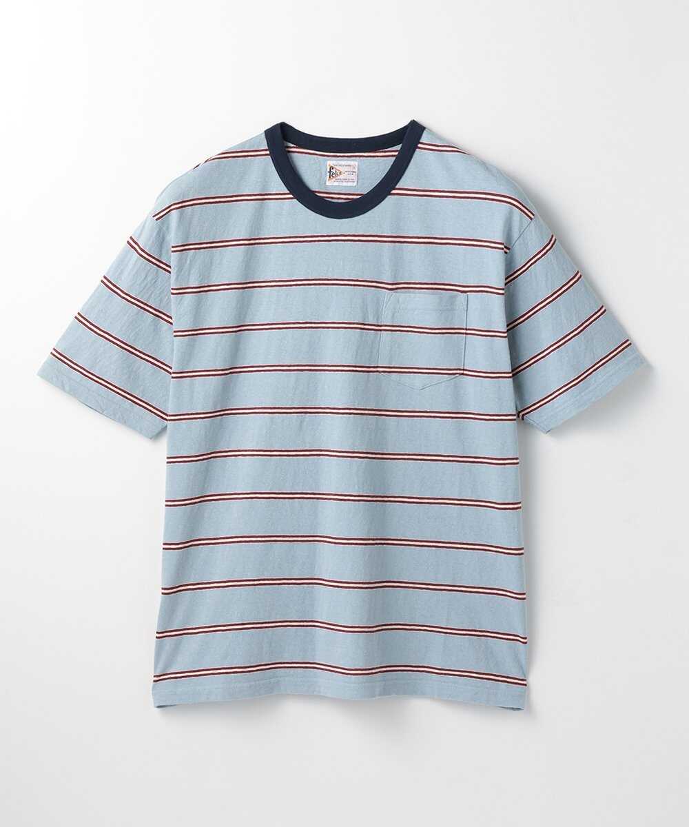 クレセール ボーダーポケットTシャツ