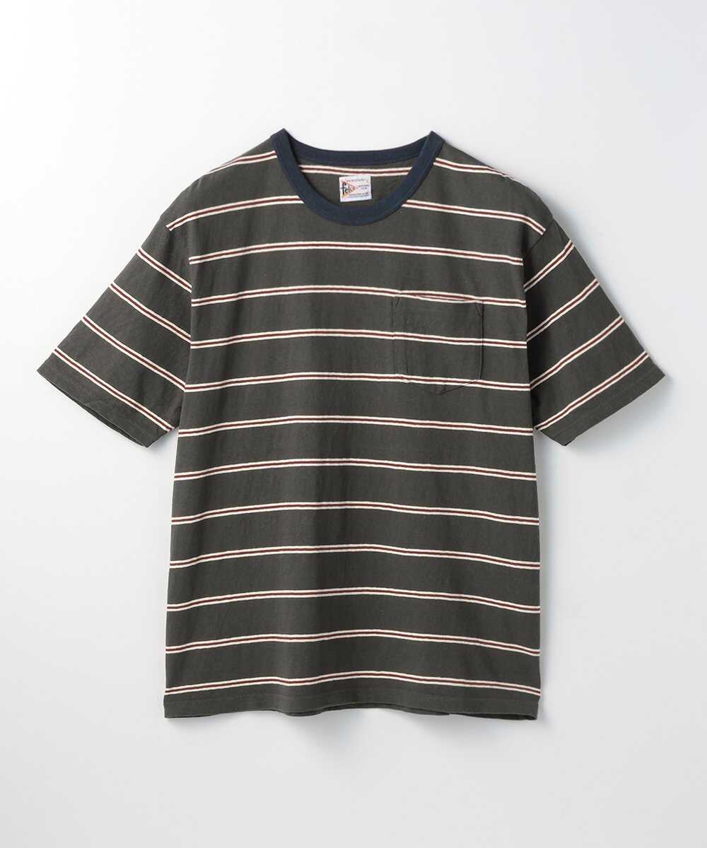 クレセール ボーダーポケットTシャツ