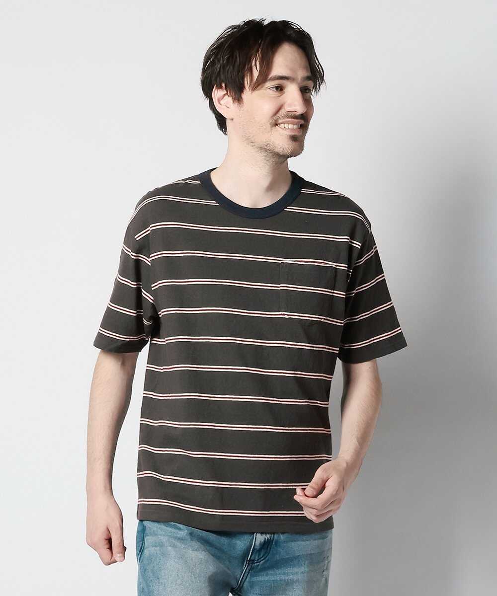 クレセール ボーダーポケットTシャツ