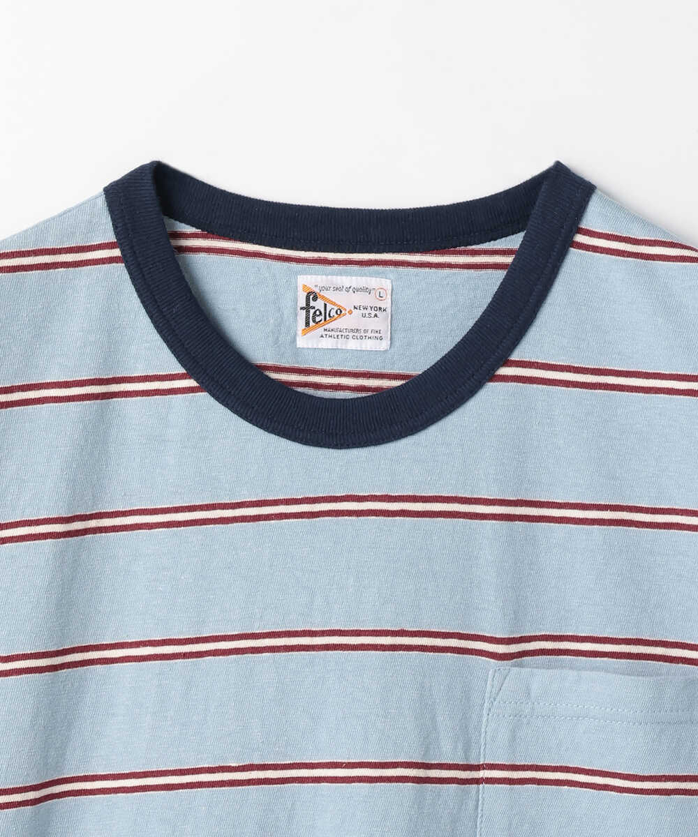 クレセール ボーダーポケットTシャツ