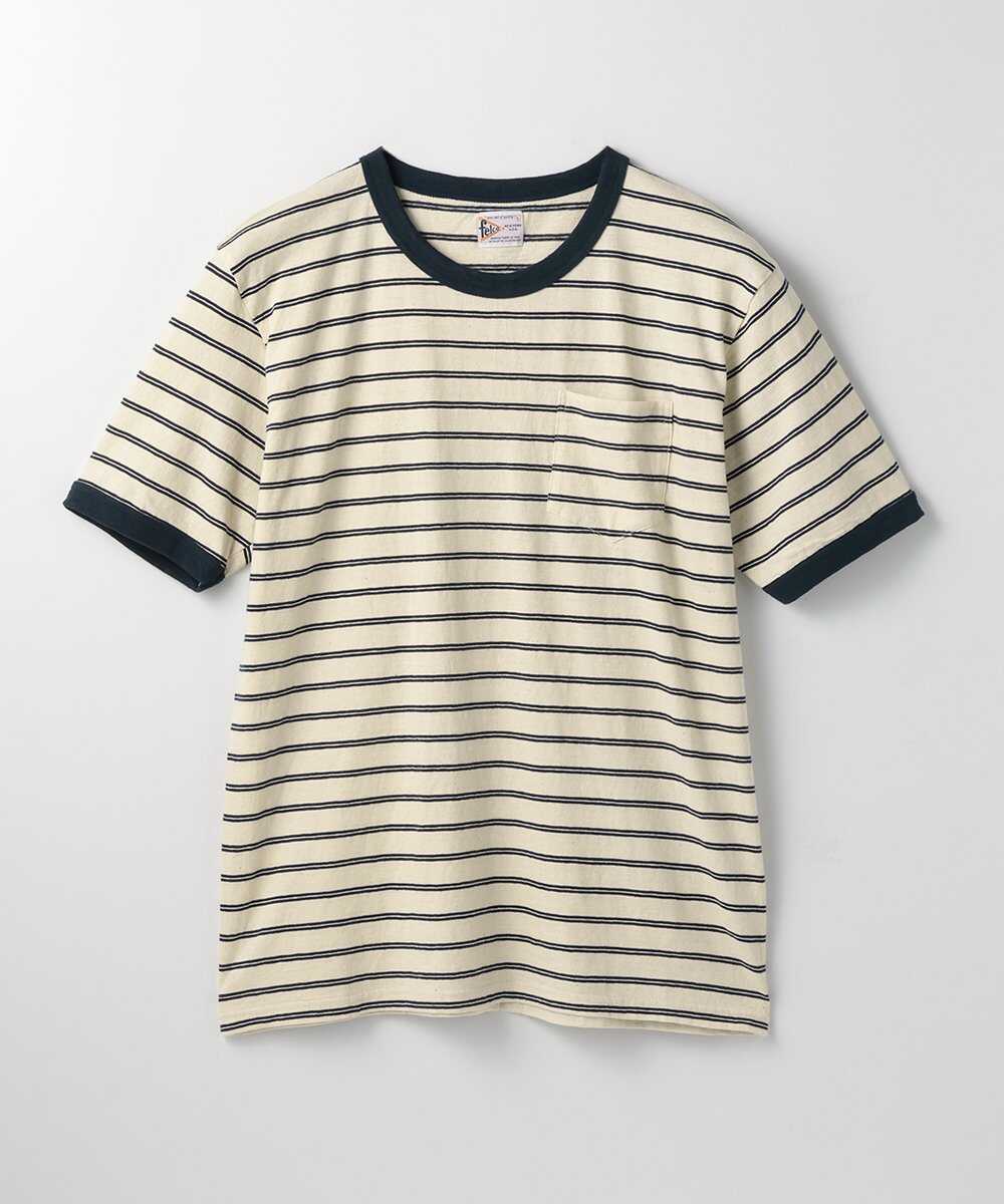 ヴィンテージ ボーダーリンガー ポケットTシャツ