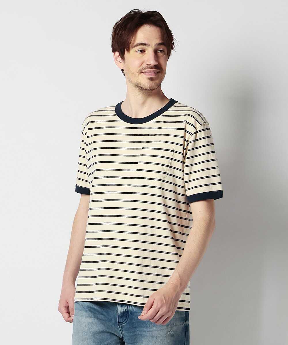 ヴィンテージ ボーダーリンガー ポケットTシャツ