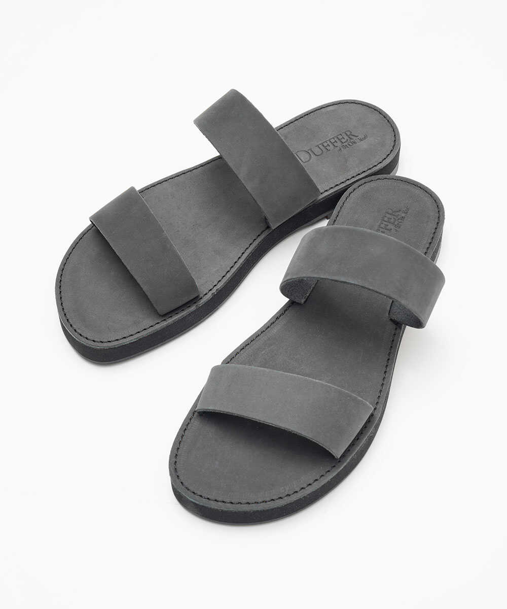 2ストラップ レザーサンダル