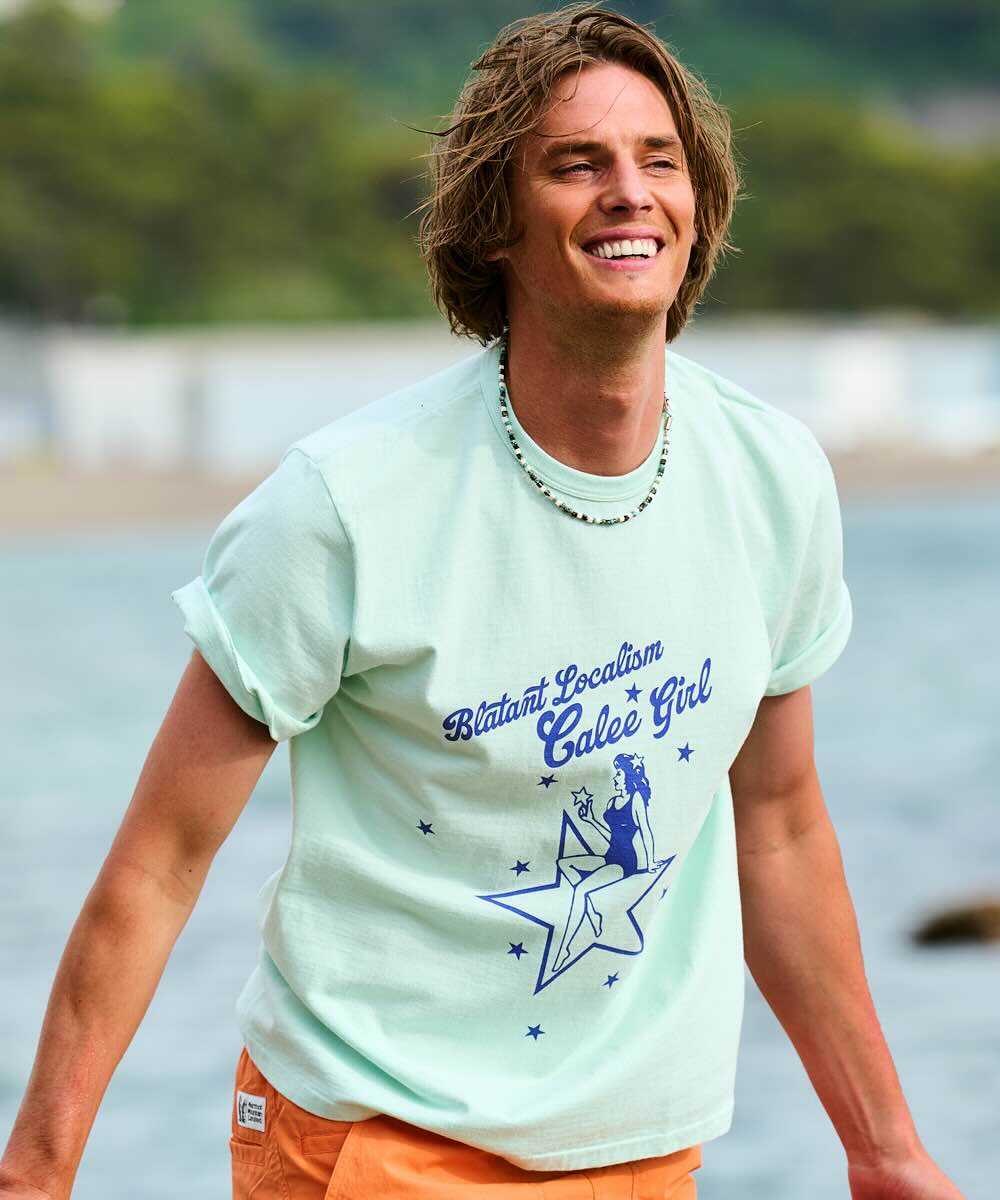 バインダーネック キャリーガール ヴィンテージ風Tシャツ