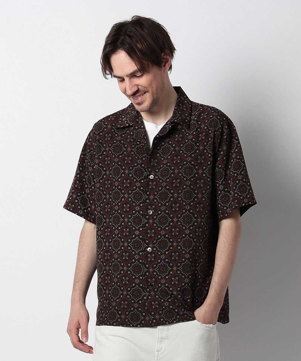 オーナメントプリント ショートスリーブシャツ