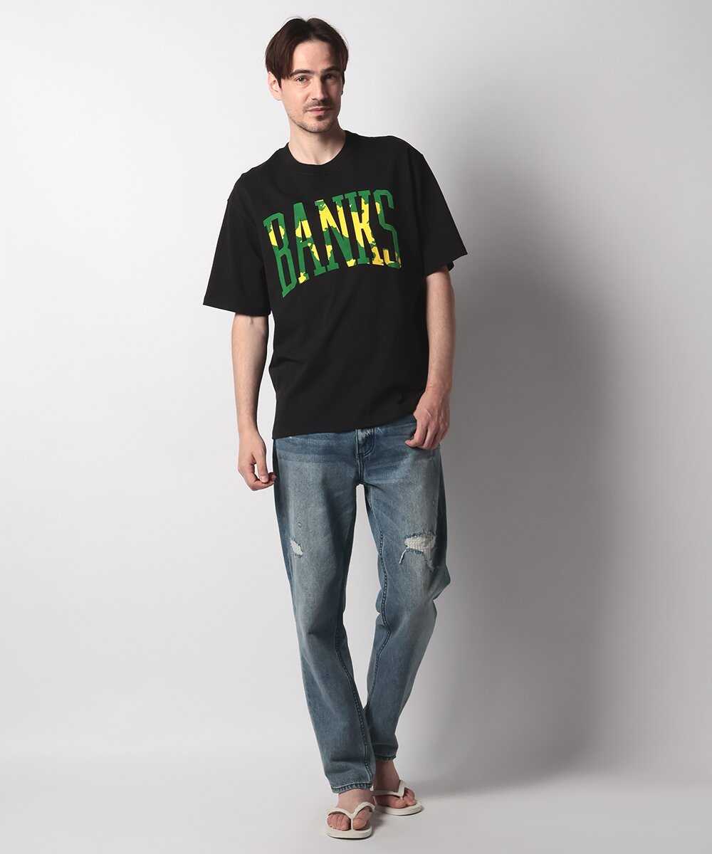 フロッキープリントTシャツ