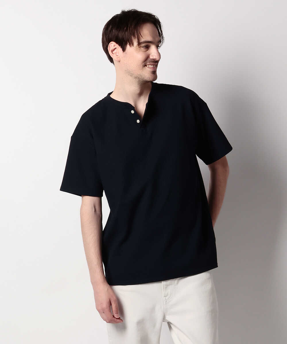 エアフレックス ワッフルヘンリーネックTシャツ