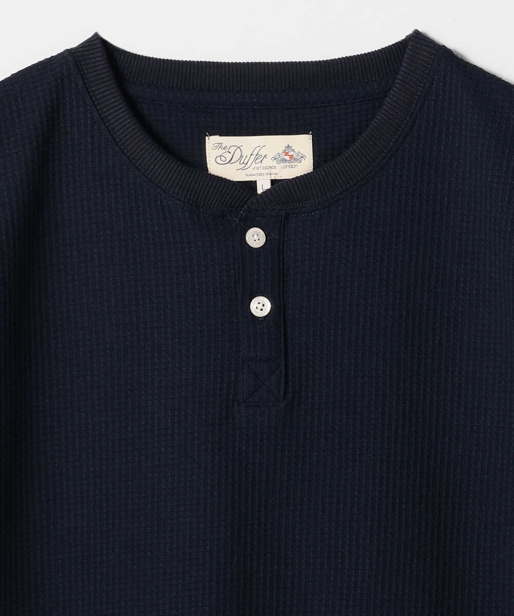 エアフレックス ワッフルヘンリーネックTシャツ