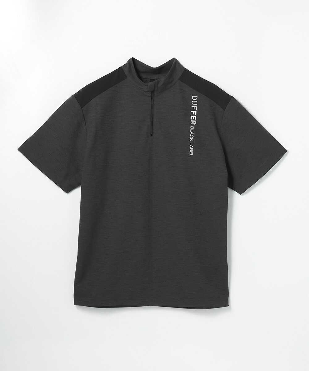 A-PACK スタンドカラーハーフジップTシャツ