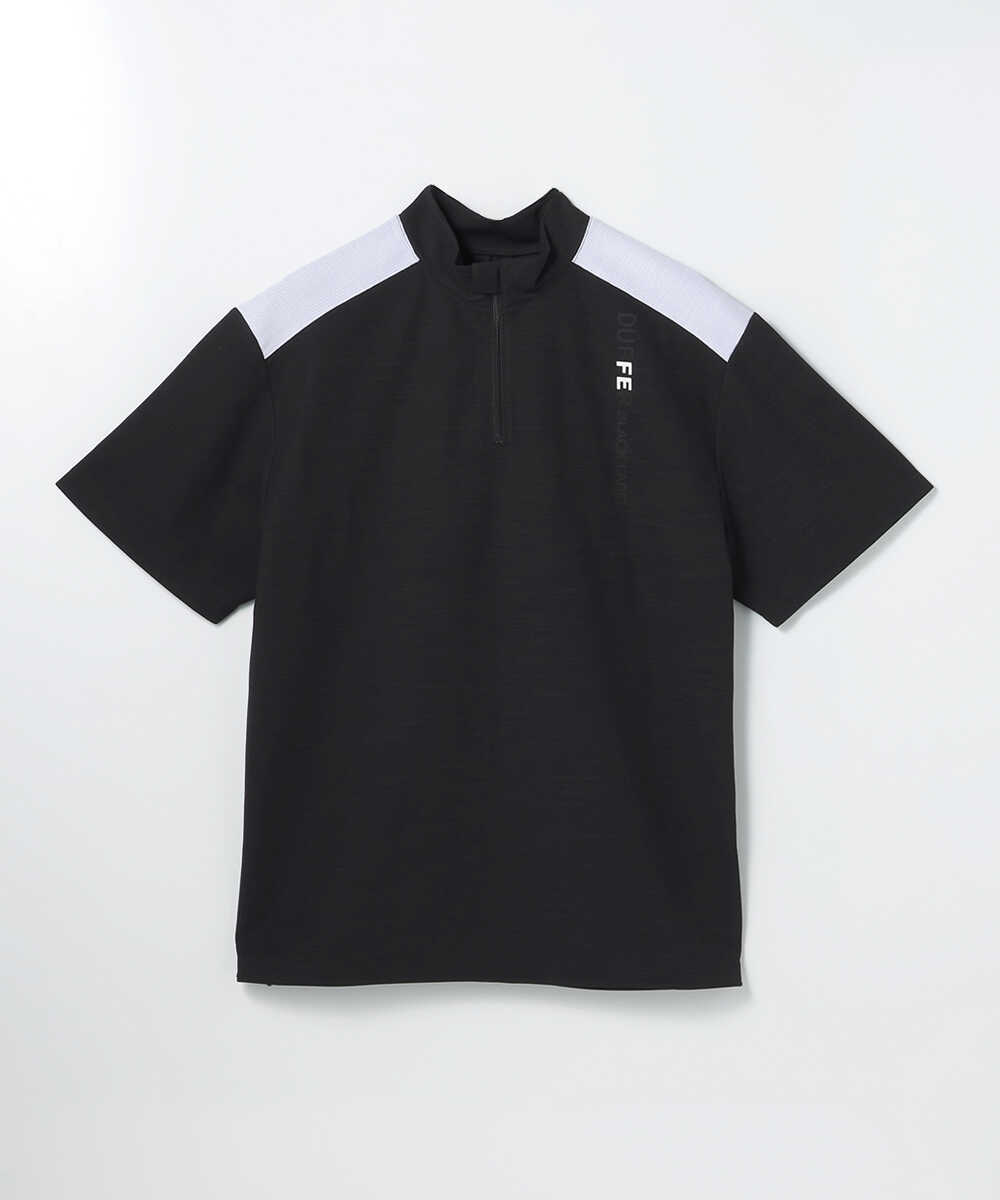 A-PACK スタンドカラーハーフジップTシャツ