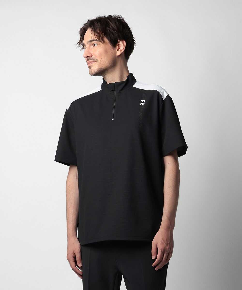 A-PACK スタンドカラーハーフジップTシャツ