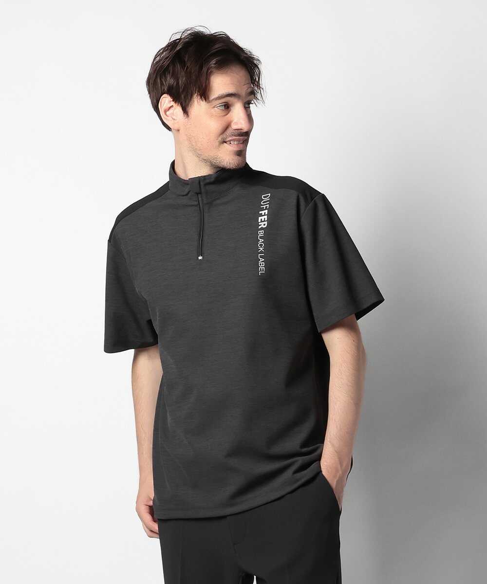 A-PACK スタンドカラーハーフジップTシャツ