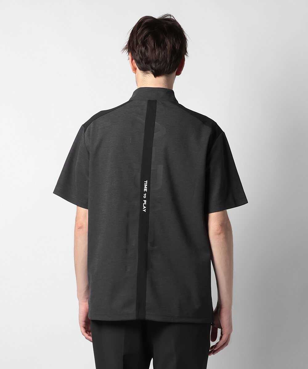A-PACK スタンドカラーハーフジップTシャツ