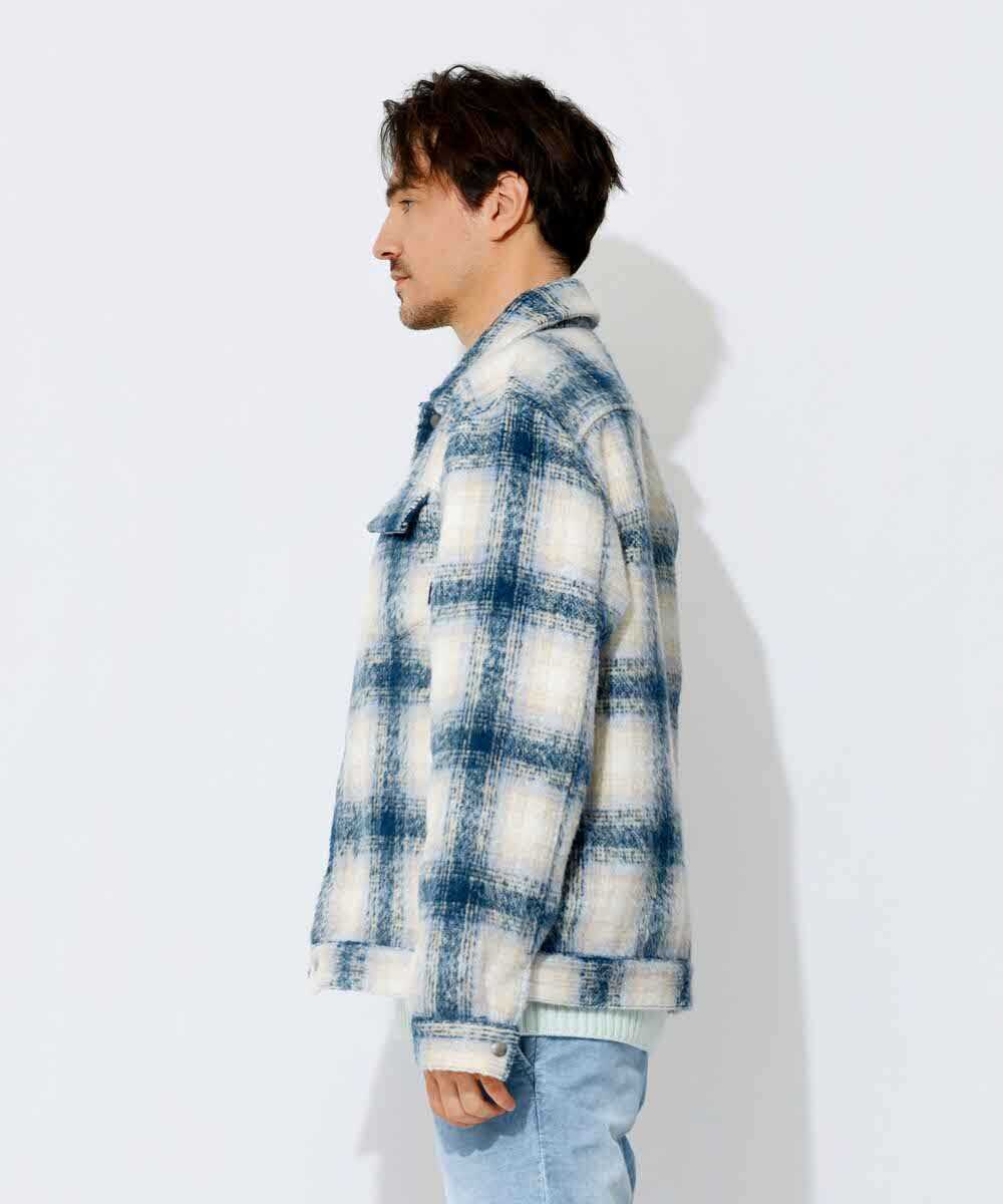 限定 ふんわり起毛チェックシャツGジャン