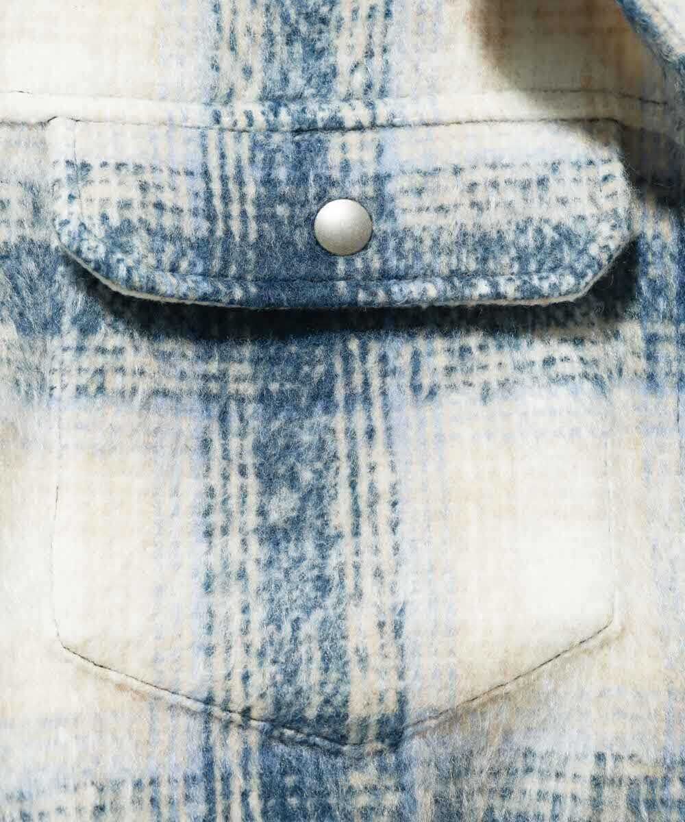 限定 ふんわり起毛チェックシャツGジャン