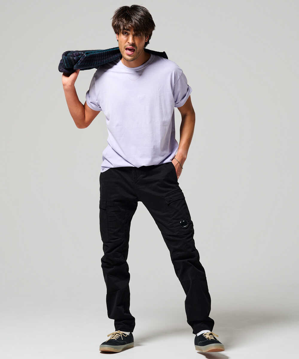 ストレッチサテン カーゴパンツ