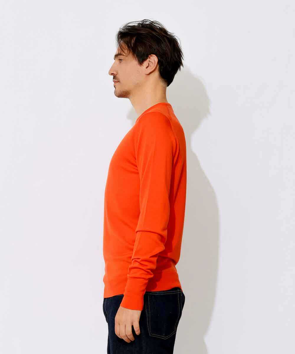 MURCUS／マーカス クルーネックニット