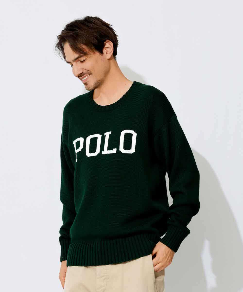 “POLO”ロゴ ビッグフィットセーター