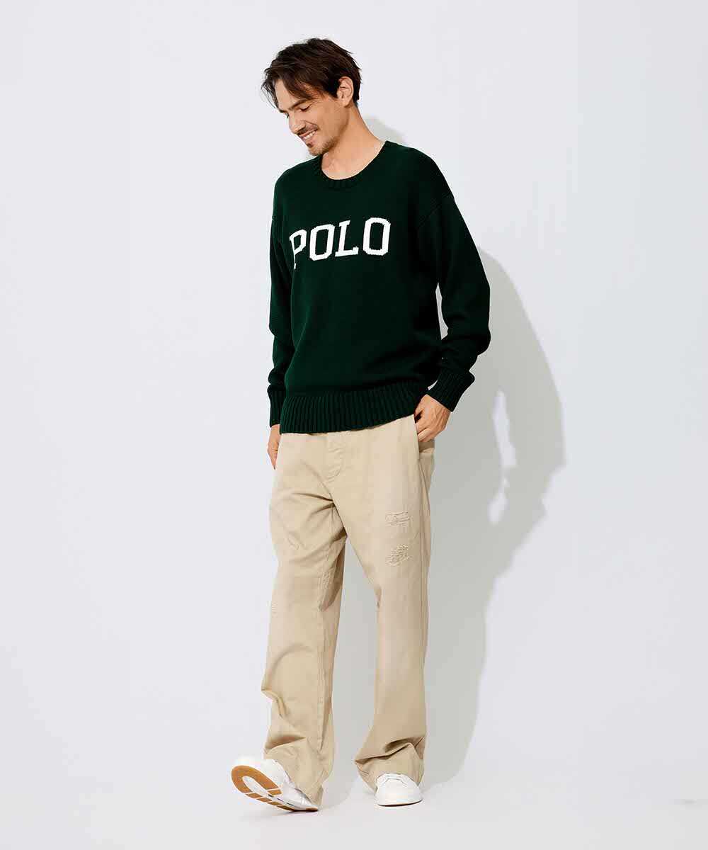 “POLO”ロゴ ビッグフィットセーター