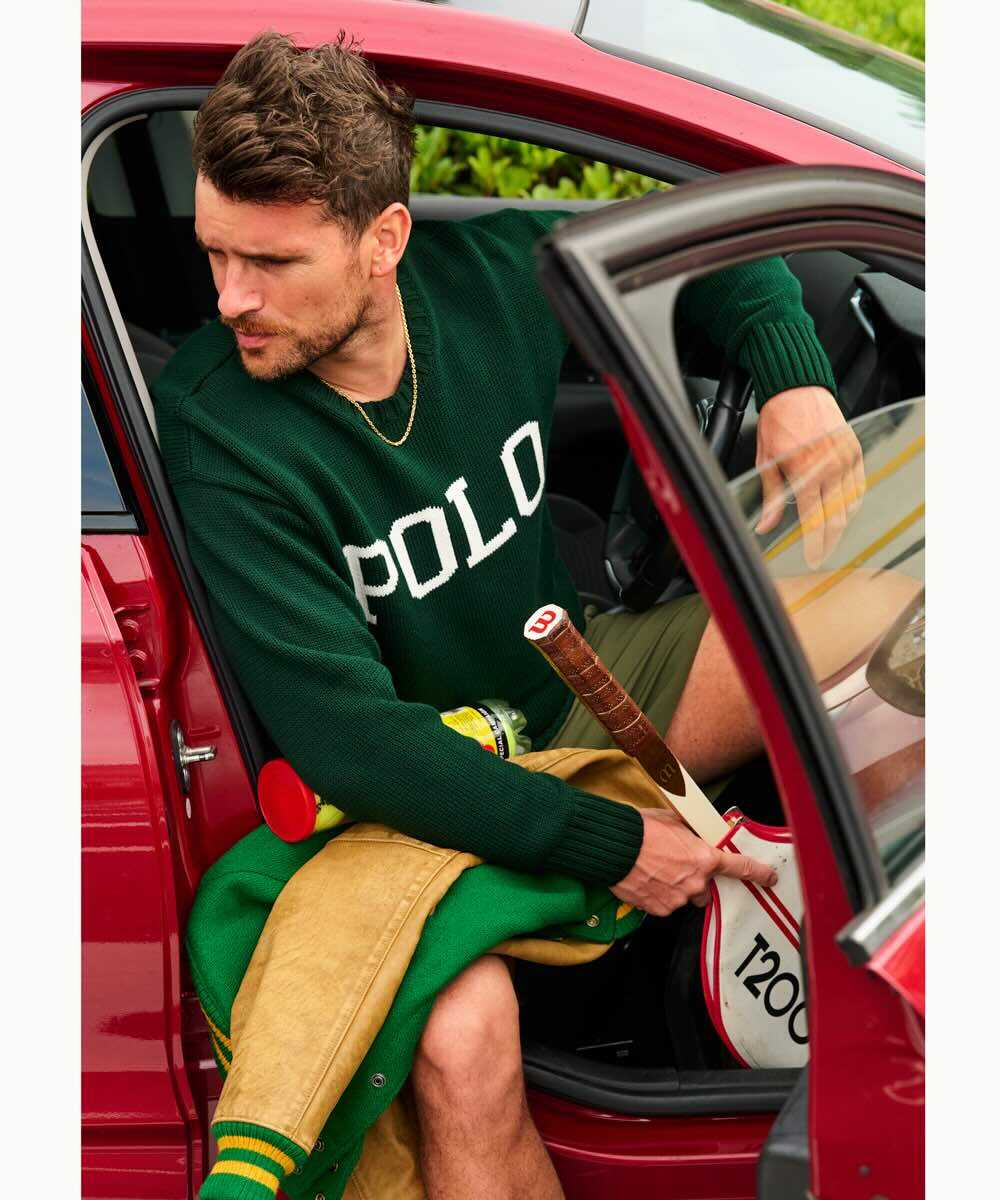 “POLO”ロゴ ビッグフィットセーター
