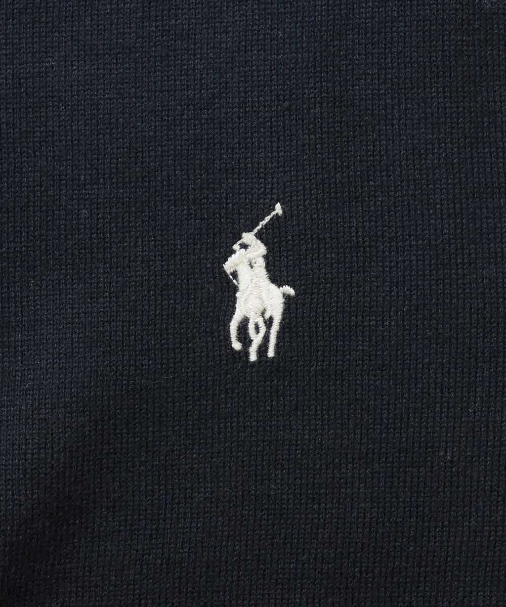 “ポロ ポニー”ロゴ刺繍 半袖コットンニットT