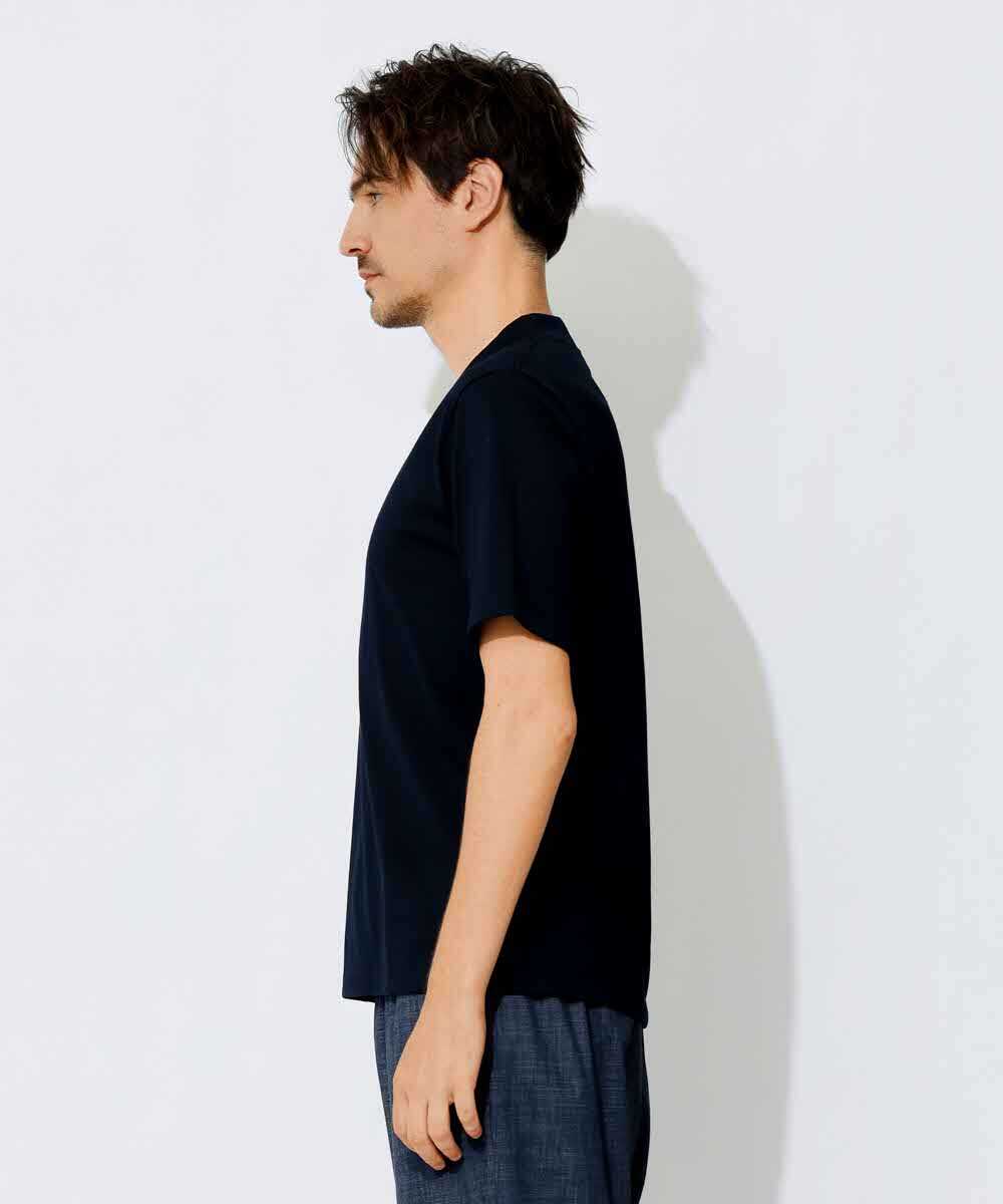 WHOLE/ホールホールガーメント モックネックTシャツ