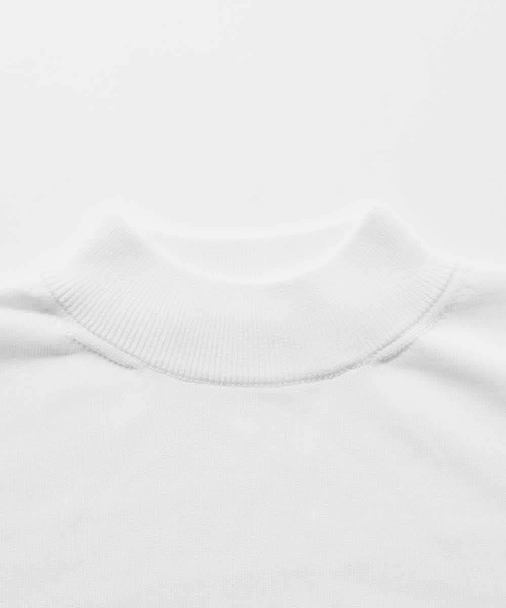 WHOLE/ホールホールガーメント モックネックTシャツ
