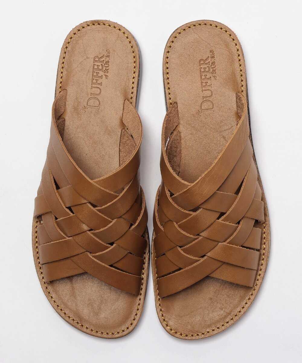 メッシュレザーサンダル