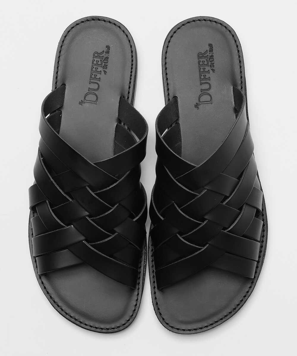 メッシュレザーサンダル