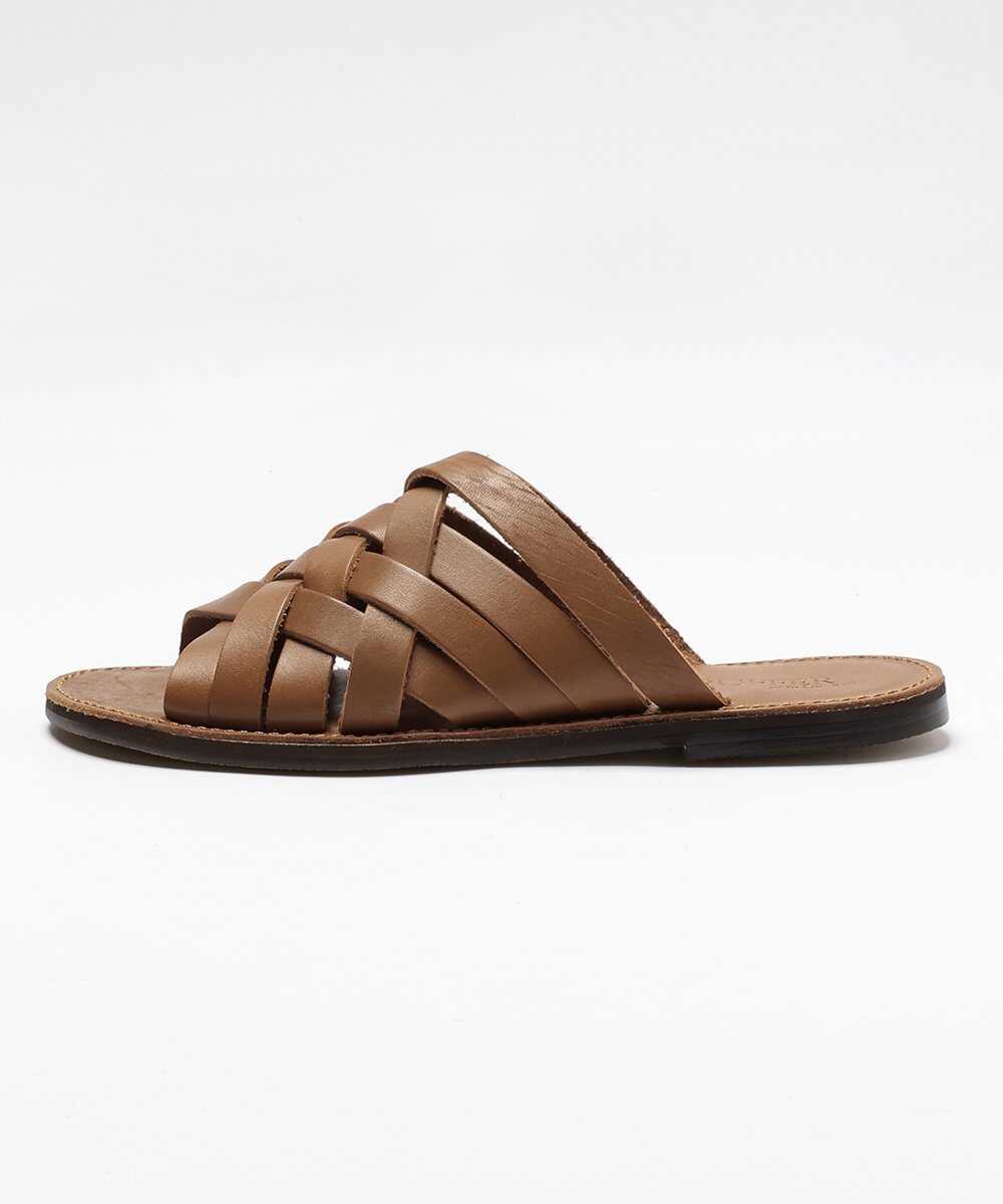 メッシュレザーサンダル