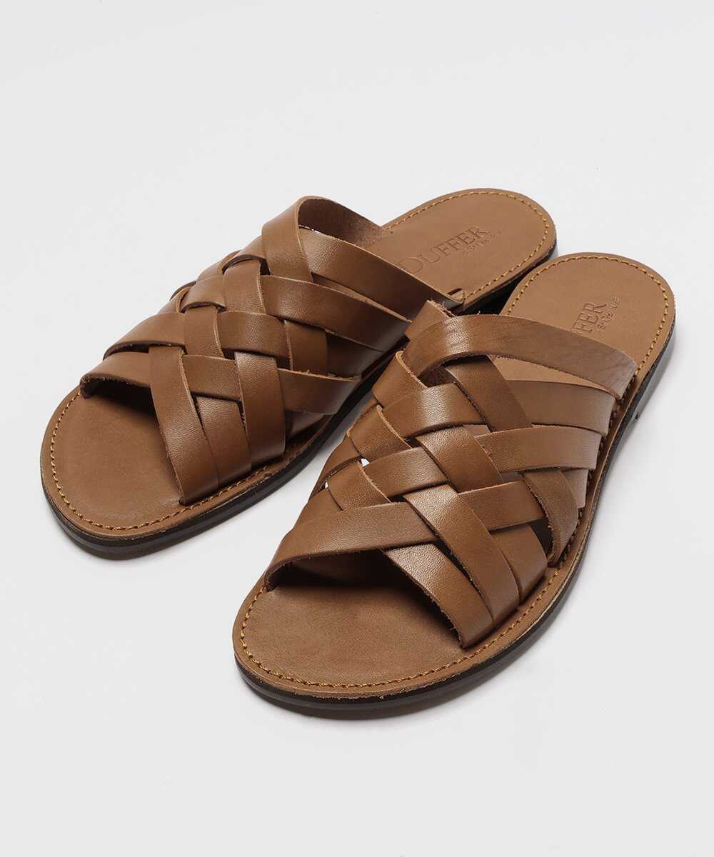 メッシュレザーサンダル