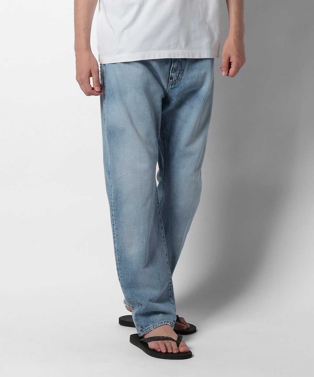 "London Bro" テイパードデニムパンツ