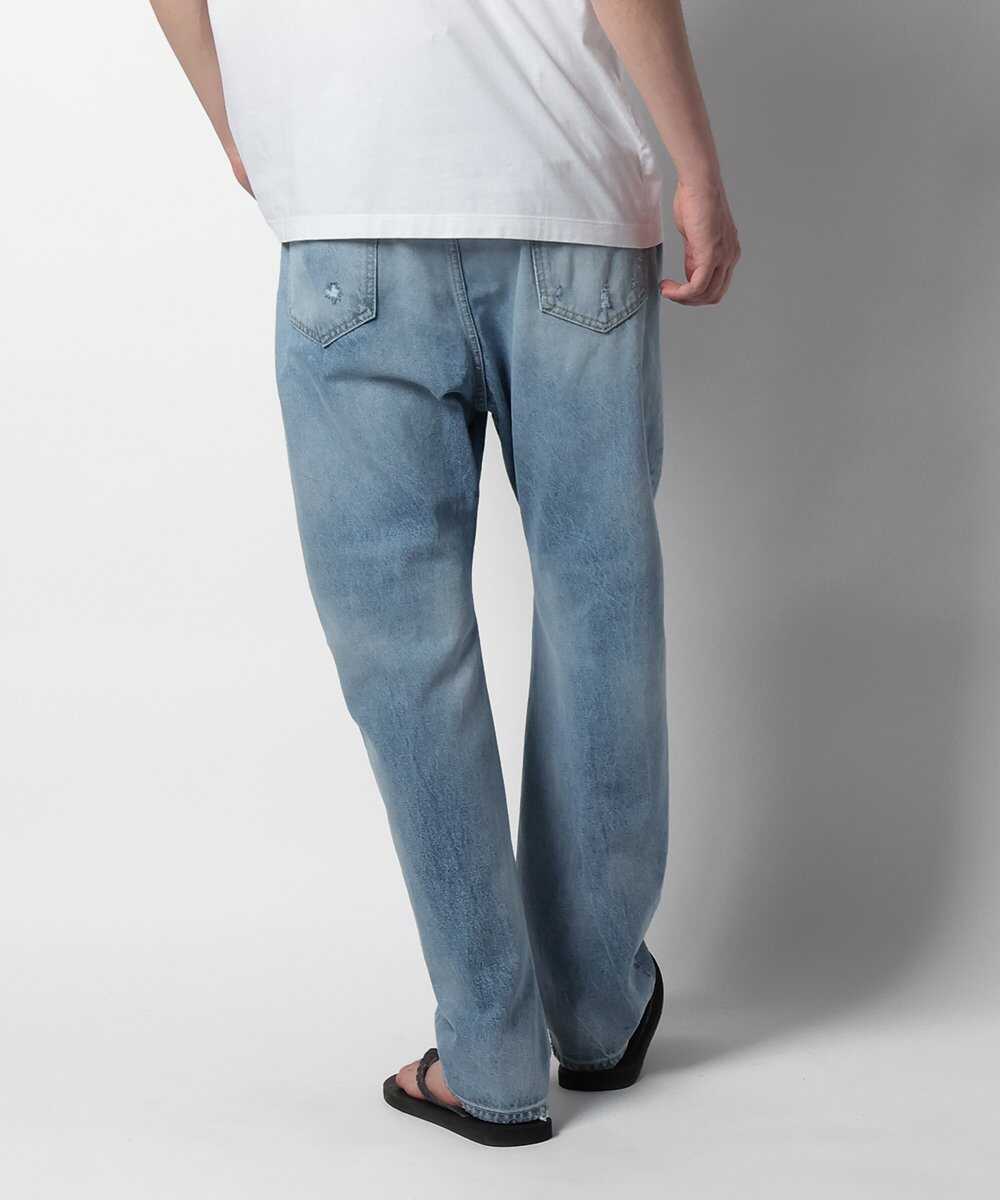 "London Bro" テイパードデニムパンツ