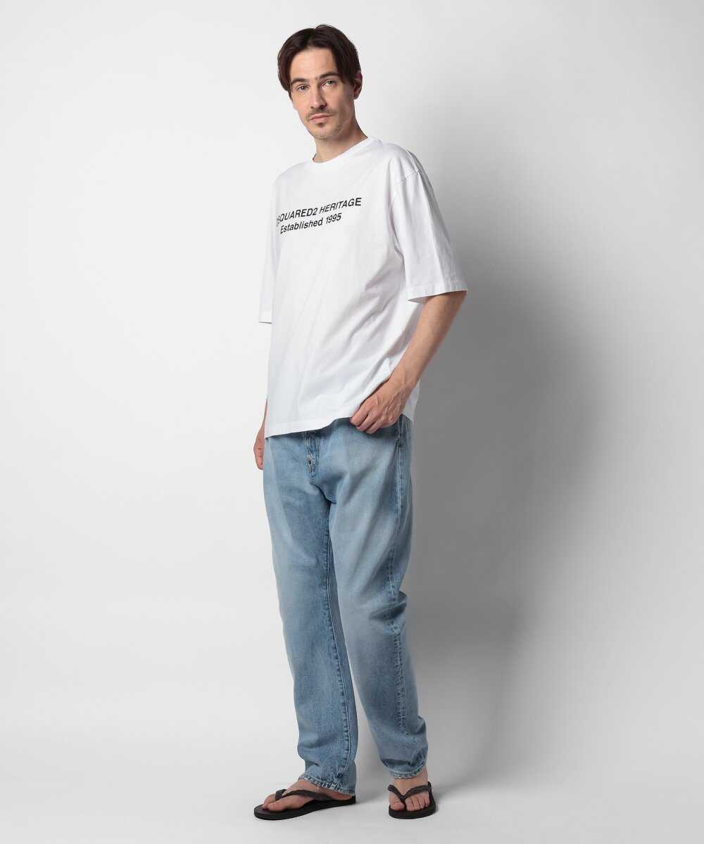 "London Bro" テイパードデニムパンツ