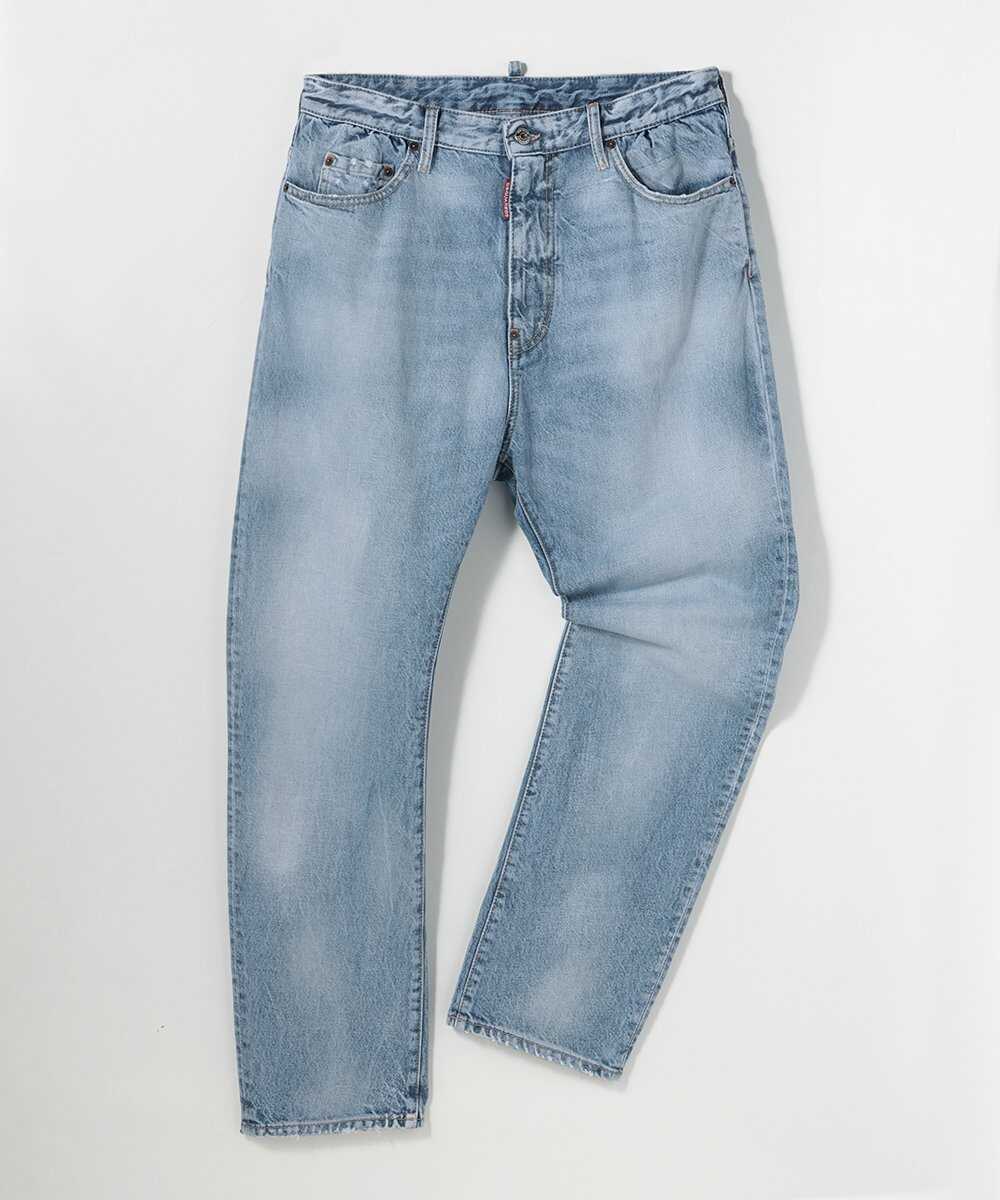 "London Bro" テイパードデニムパンツ