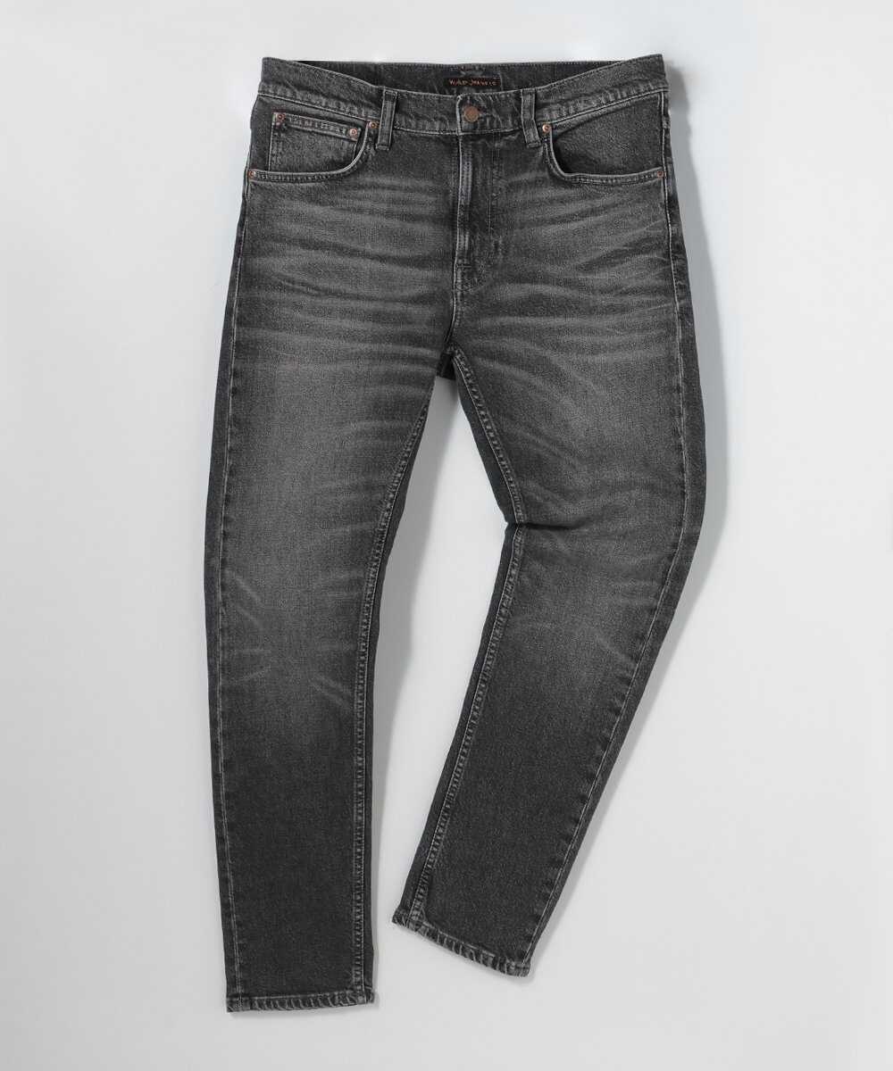 Lean Dean Grey Hurricane/リーンディーン スリムテーパード デニムパンツ