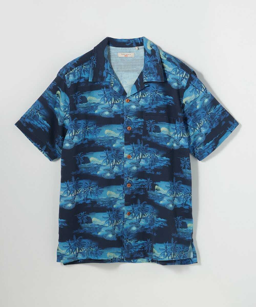 Arvid Pearls Hawaii Shirt Blueberry/アロハシャツ