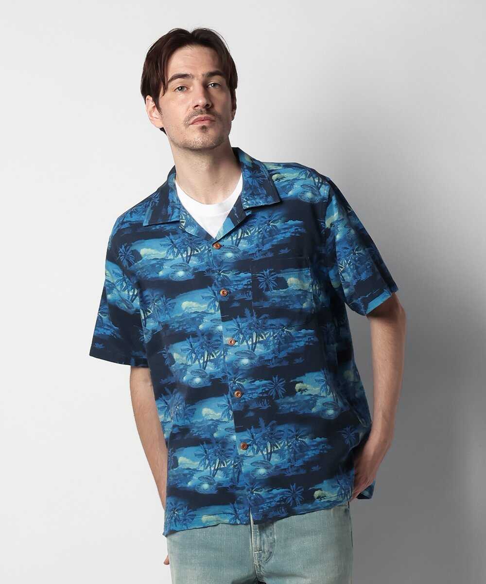 Arvid Pearls Hawaii Shirt Blueberry/アロハシャツ
