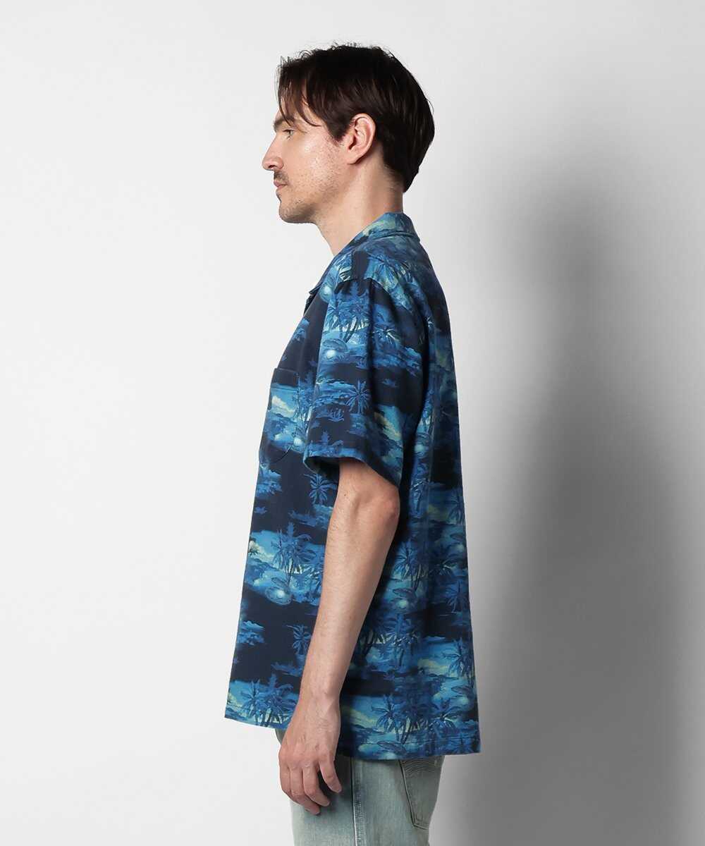 Arvid Pearls Hawaii Shirt Blueberry/アロハシャツ